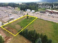 Incredible commercial land on Hwy 95 in a location that is in the heart of the commercial hub for Bonner County is now available.