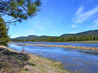 Great opportunity to own 48 buildable view acres with approximately 2800 feet of frontage on the beautiful HooDoo Creek near Priest River Idaho